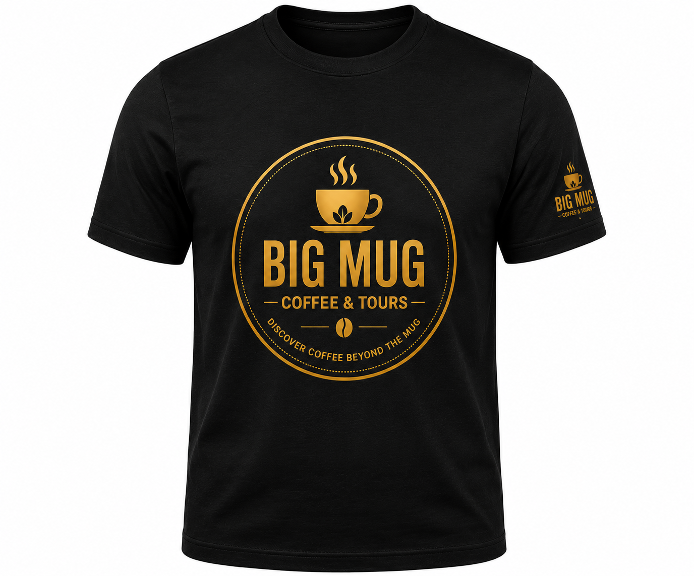 Bigmug branded t-shirt.
